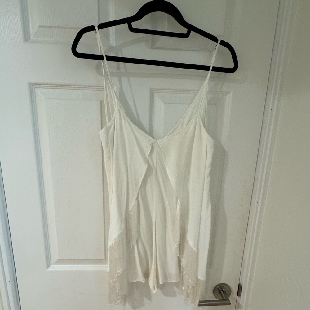 Free People Fringe Romper (XS) fits like a M